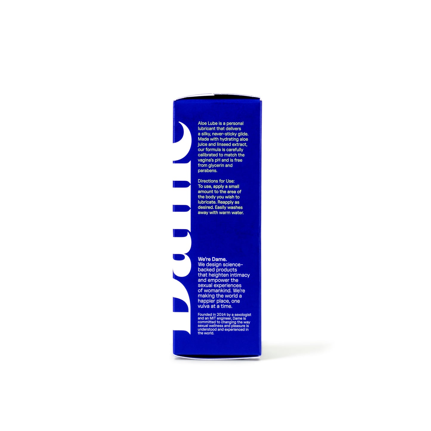 Dame essential aloe lube 2.oz
