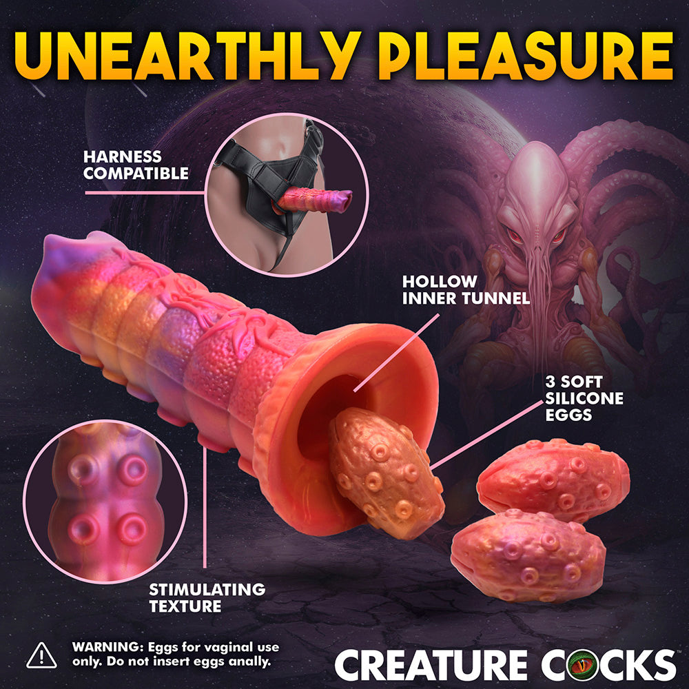 Creature Cocks Nymphoid - Ovipositor Silicone Dildo with Eggs
