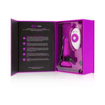 b-Vibe NOVICE PLUG Plug anal vibrant - Télécommande USB 