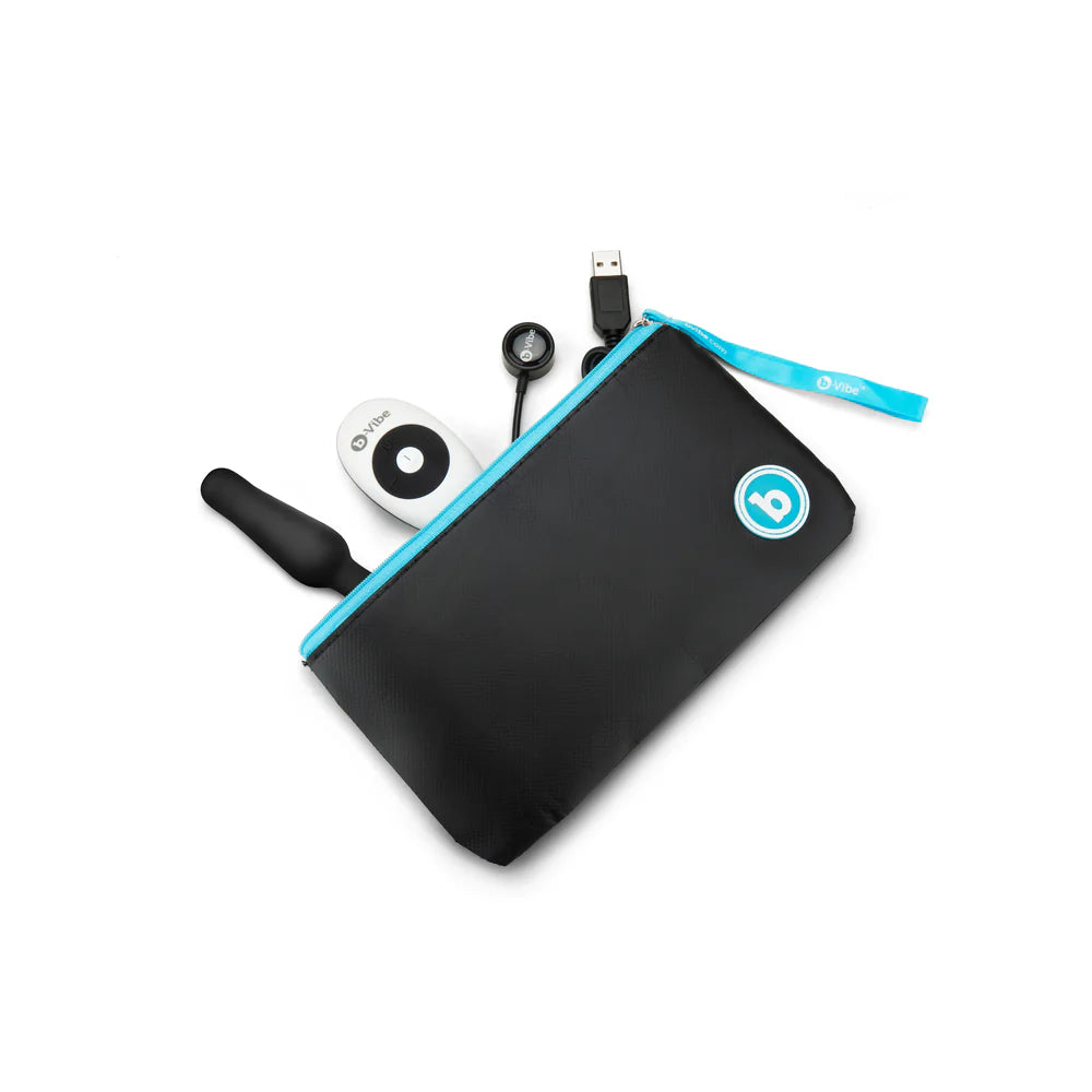b-Vibe NOVICE PLUG Plug anal vibrant - Télécommande USB 