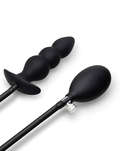 b-Vibe Beaded Inflatable Anal Plug With Hand Pump