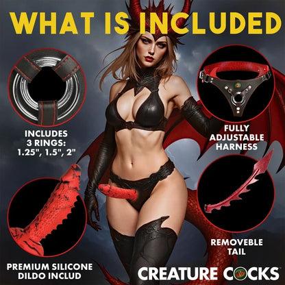 Creature Cocks Drakona - Dragon Tail Strap-On Harness with Dildo
