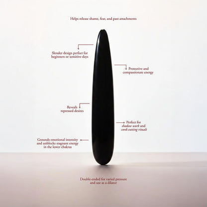 Chakrubs Xaga Slim - Black Obsidian Shadow Work Crystal