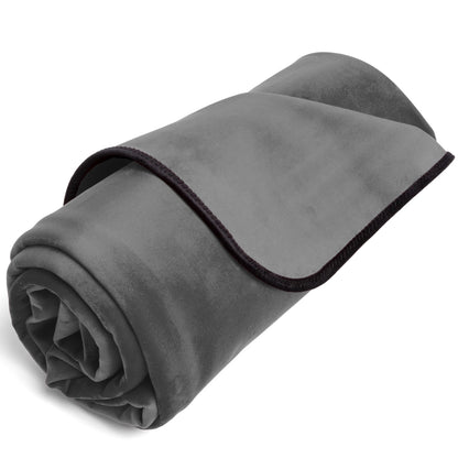 Fascinator Throw - Grey Microvelvet (Multi-Size)