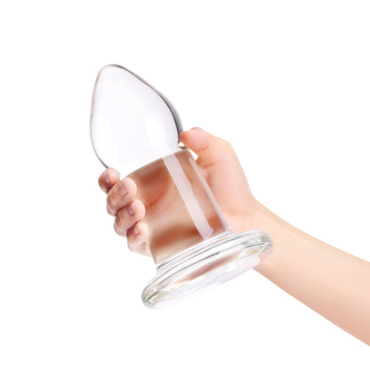 b-Vibe Advanced 7.5" Glass Anal Dilator - Borosilicate