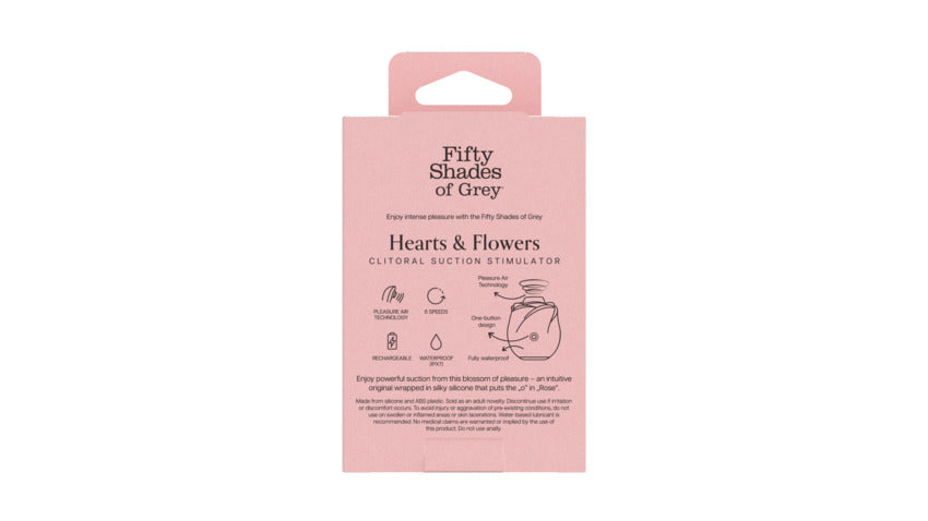 Fifty Shades of Grey Black Rose 2.0 - Clitoral Suction Stimulator