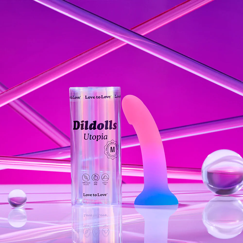 LOVE TO LOVE DILDOLLS UTOPIA - Godemiché dégradé en silicone liquide 