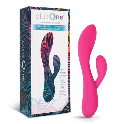 plusOne Dual Vibrating Massager - Rabbit Vibrator | PlayLoveToys plusOne Dual Vibrating Massager - Rabbit Vibrator | PlayLoveToys