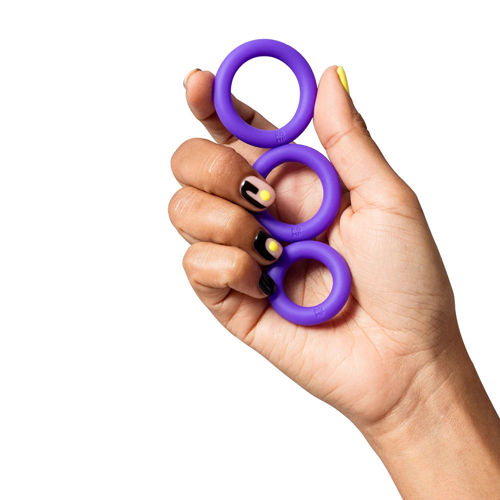 ROMP Remix Trio - 3-Piece Penis Ring Set for Enhanced Performance