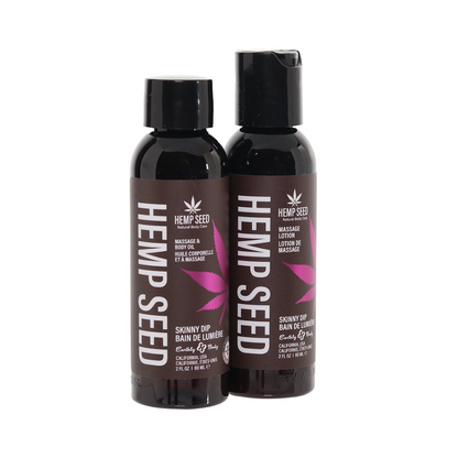 Hemp Seed Tranquility Massage Trio Gift Set - Skinny Dip