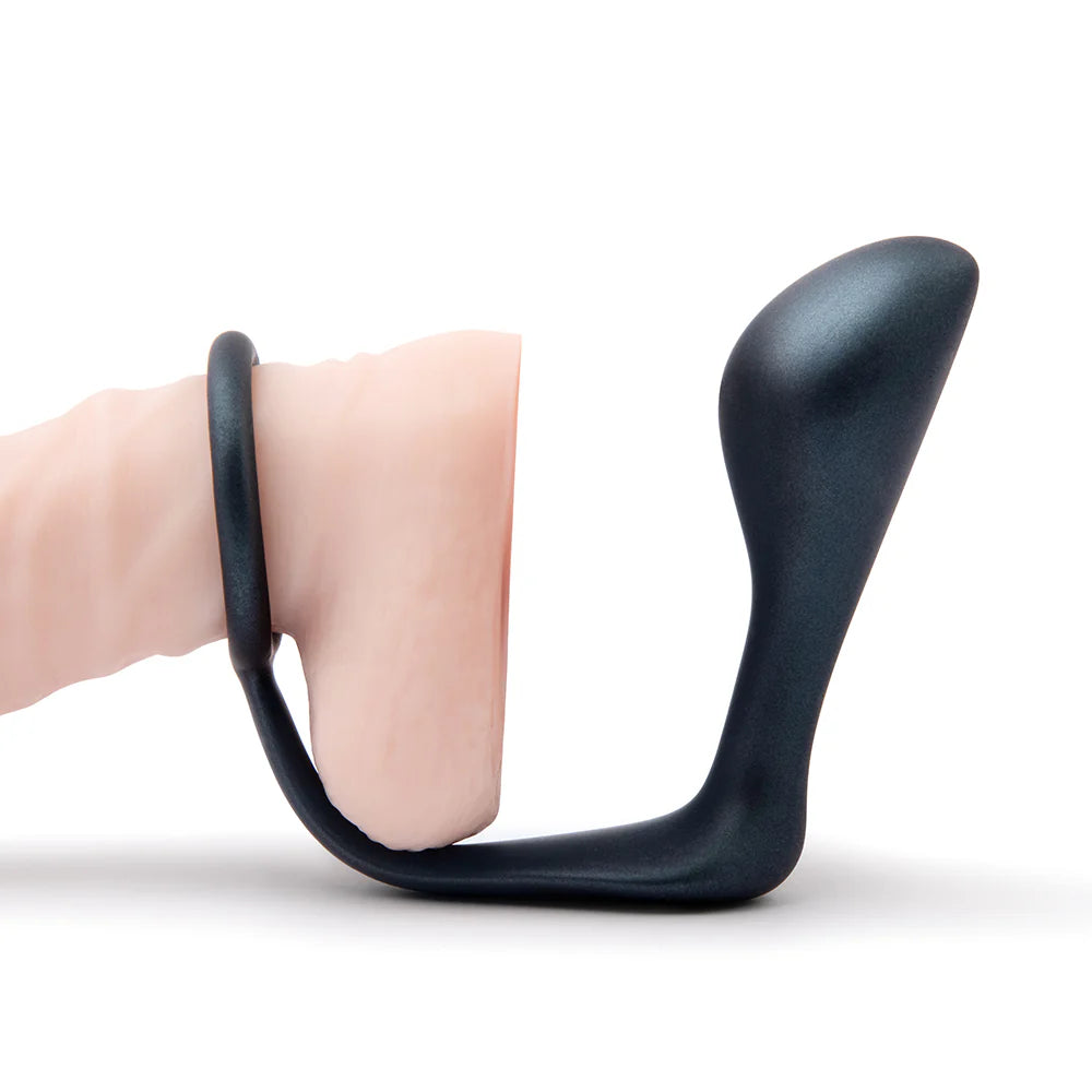b-Vibe Ringer - 2-in-1 Cock Ring & Prostate Plug for Dual Stimulation