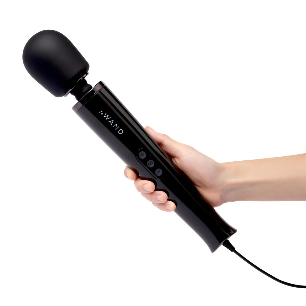 Le Wand Plug-In Vibrating Massager - Black