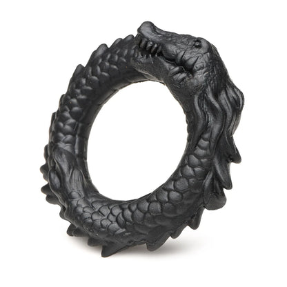 Creature Cocks Black Caiman - Fantasy Silicone Cock Ring