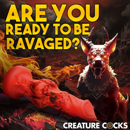 Creature Cocks Fire Hound - Knotted Fantasy Silicone Dildo