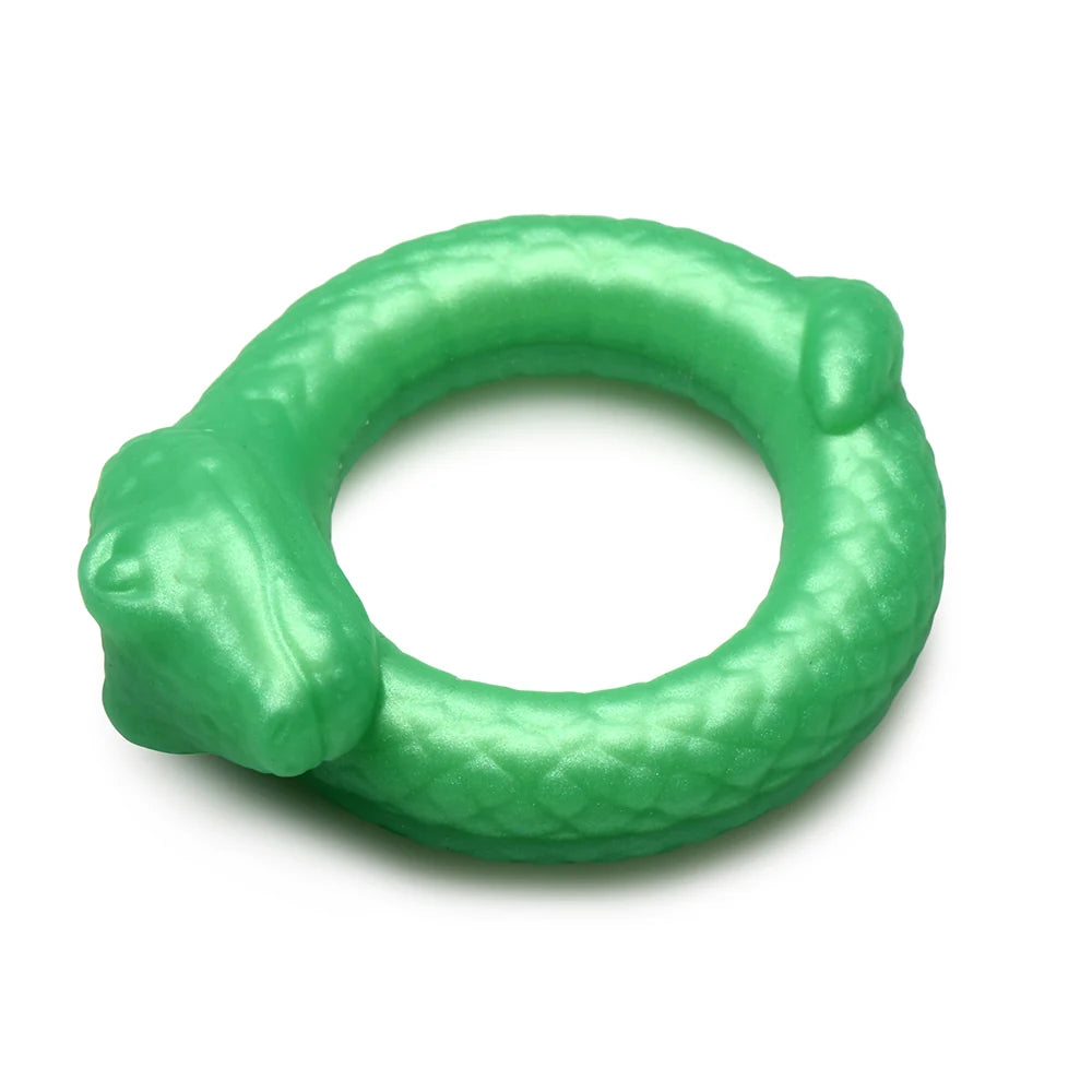 Creature Cocks Serpentine - Jade Snake Fantasy Silicone Cock Ring