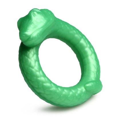 Creature Cocks Serpentine - Jade Snake Fantasy Silicone Cock Ring