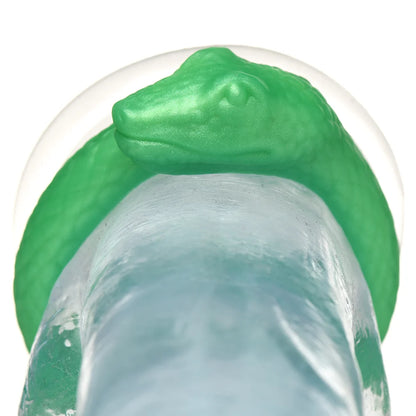 Creature Cocks Serpentine - Jade Snake Fantasy Silicone Cock Ring