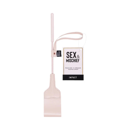Sex & Mischief Peaches 'n CreaMe Riding Crop - 12" Peach