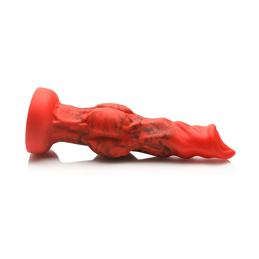Creature Cocks Fire Hound - Knotted Fantasy Silicone Dildo S