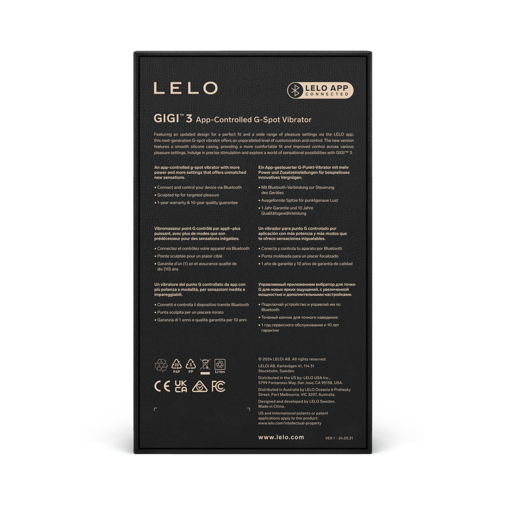 LELO GIGI 3 - App-Controlled G-Spot Vibrator