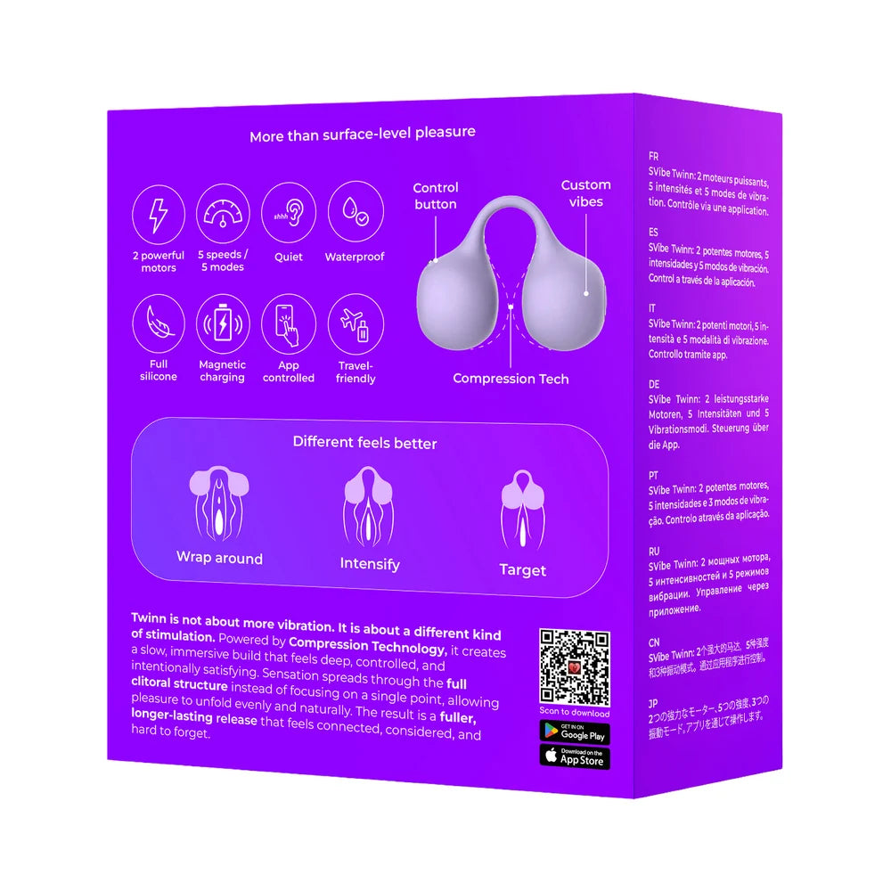 SVibe Snail TWINN — Clit Hugging Vibrator Lilac