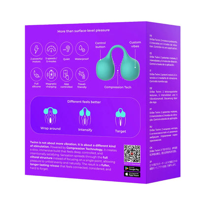 SVibe Snail TWINN — Clit Hugging Vibrator Teal