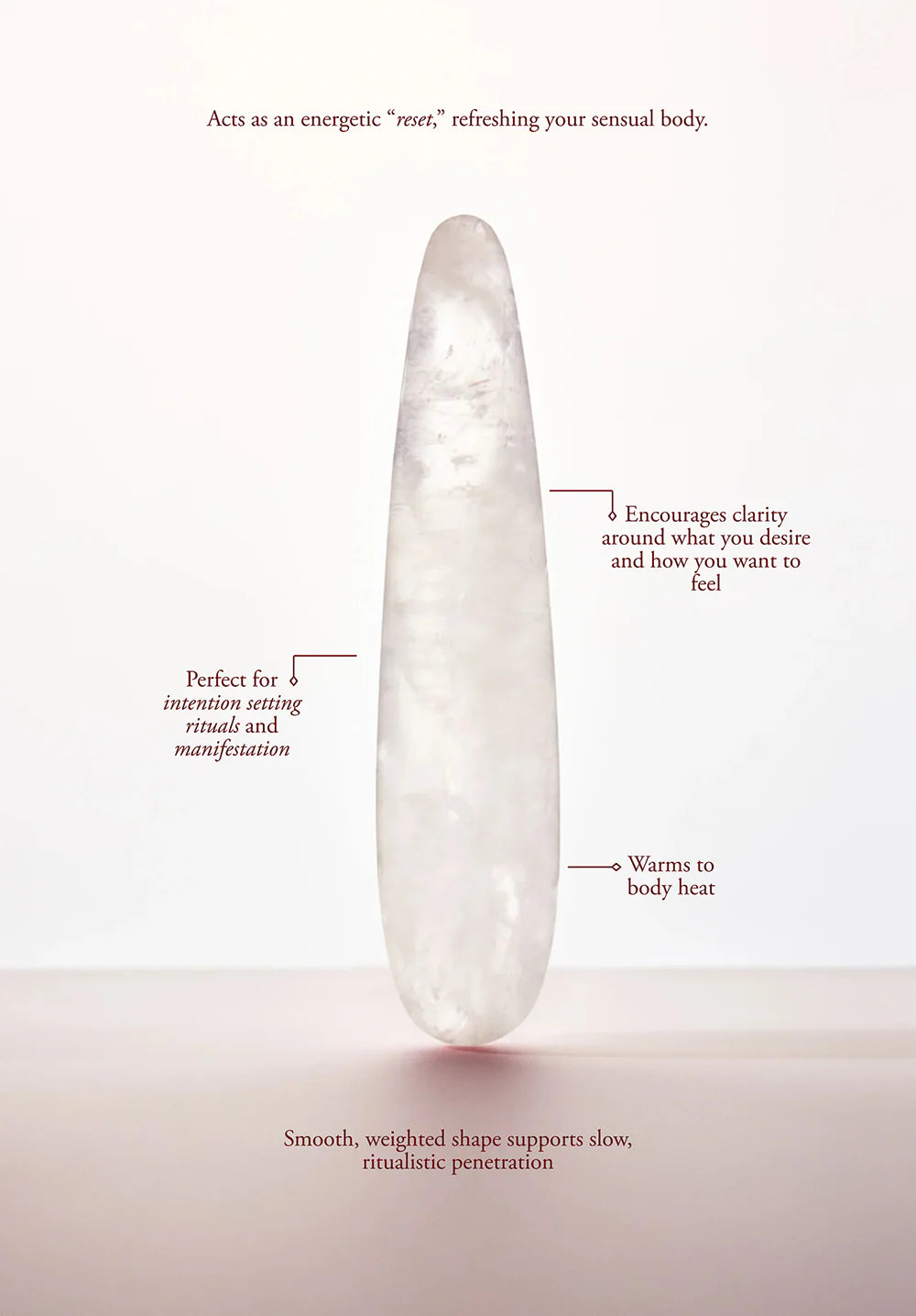 Chakrubs Prism Clear Quartz Wand 