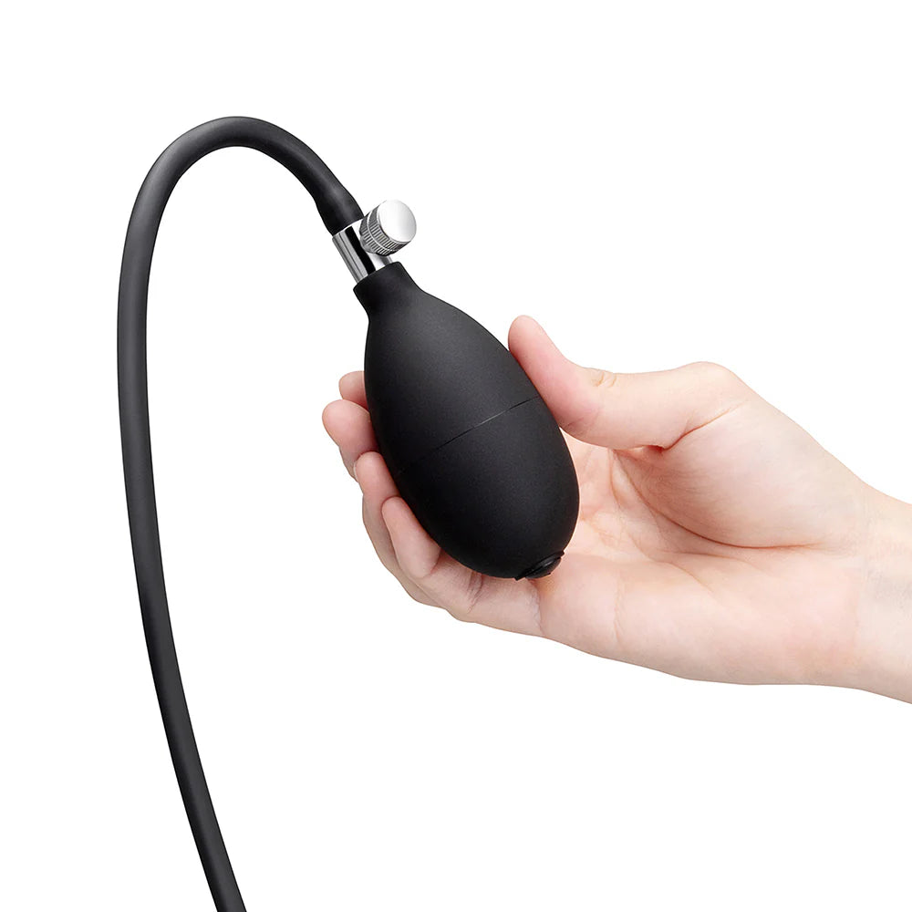 b-Vibe Beaded Inflatable Anal Plug With Hand Pump