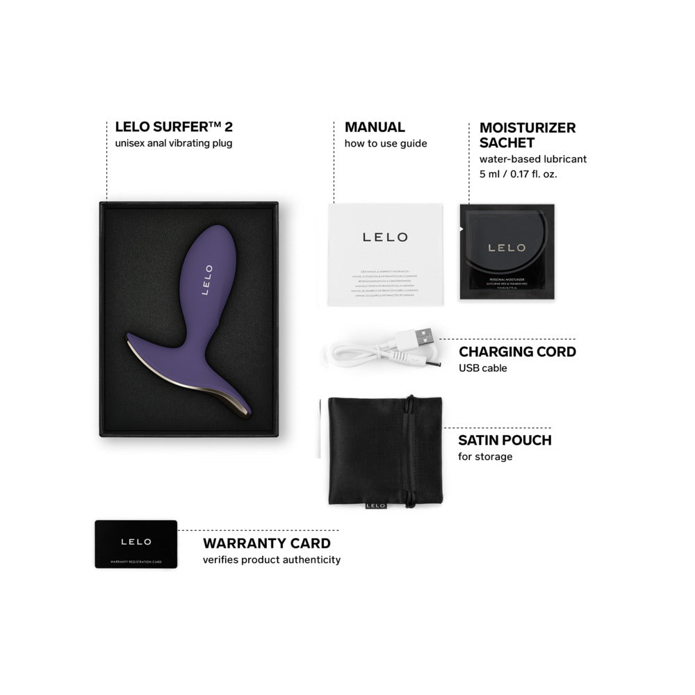 LELO SURFER™ 2 - Vibrating Anal Plug