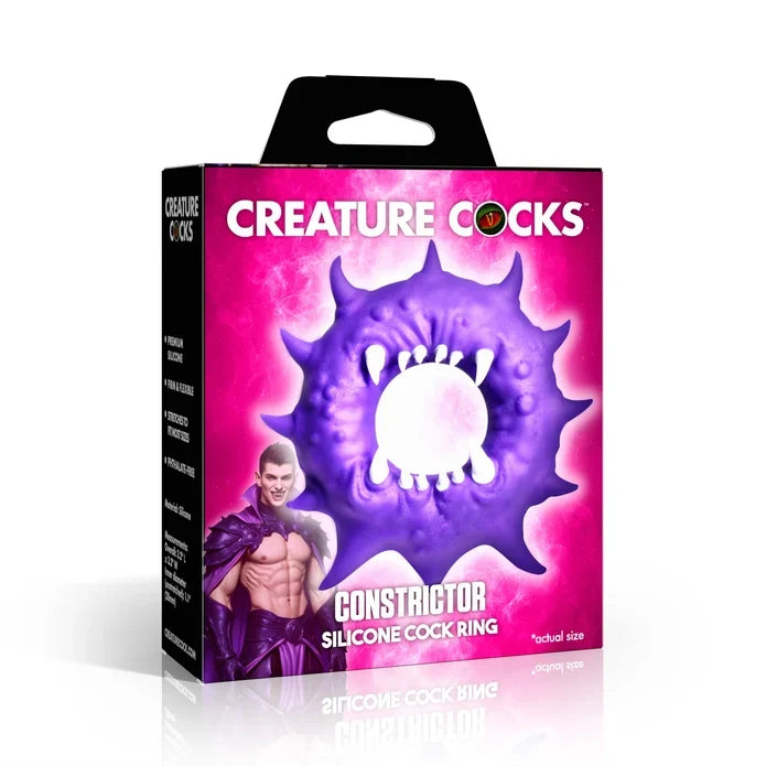 Creature Cocks Constrictor - Vampire Spike Silicone Cock Ring
