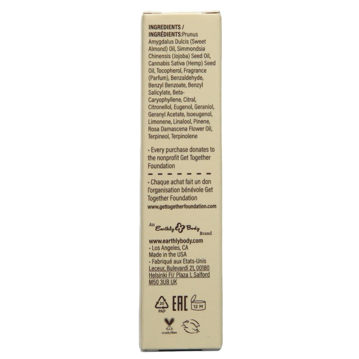 Earthly Body At Night - Roll-On Aphrodisiac Perfume 10ml Wild Pink Rose