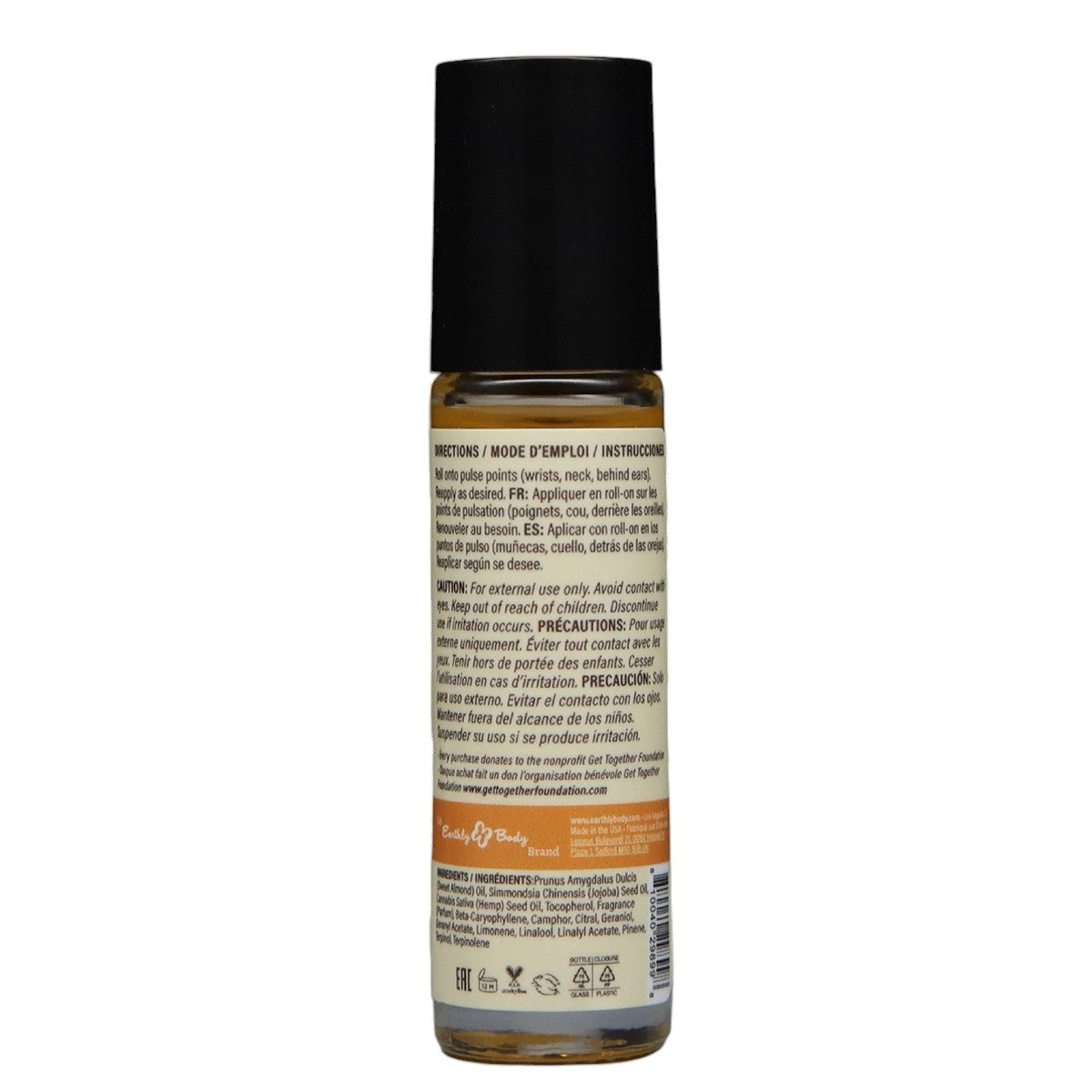 Earthly Body At Night - Roll-On Aphrodisiac Perfume 10ml Grapefruit Sandalwood