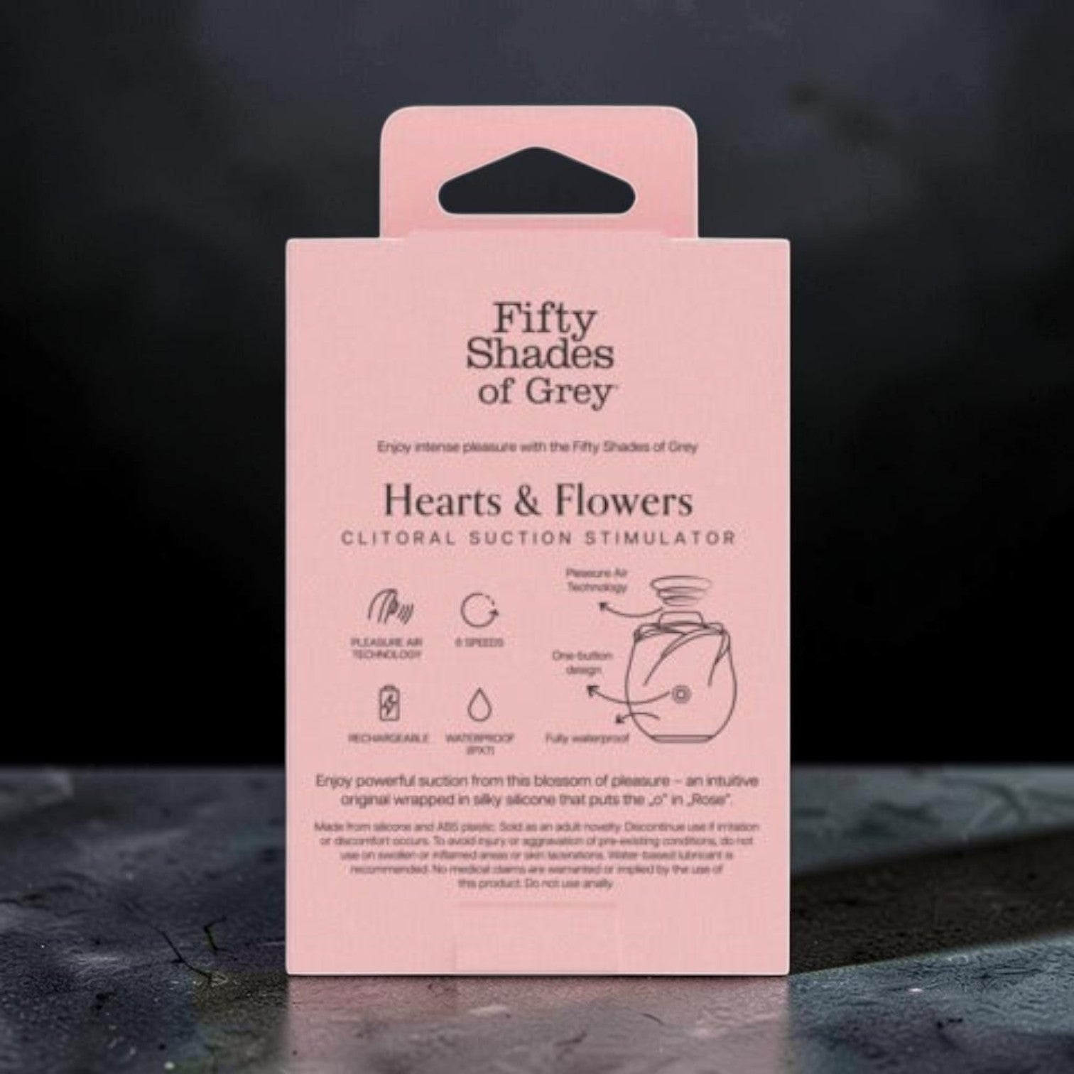 Fifty Shades of Grey Black Rose 2.0 - Clitoral Suction Stimulator