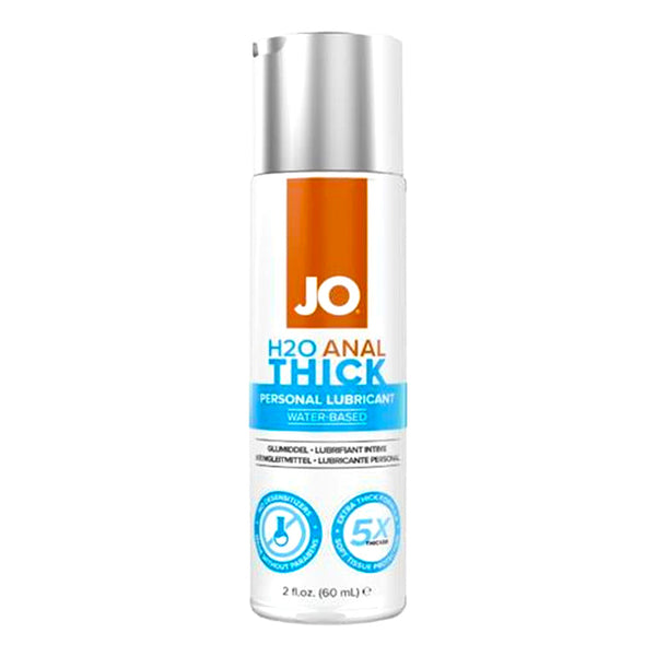 JO H2O Anal Thick personal lubricant bottle on a white background