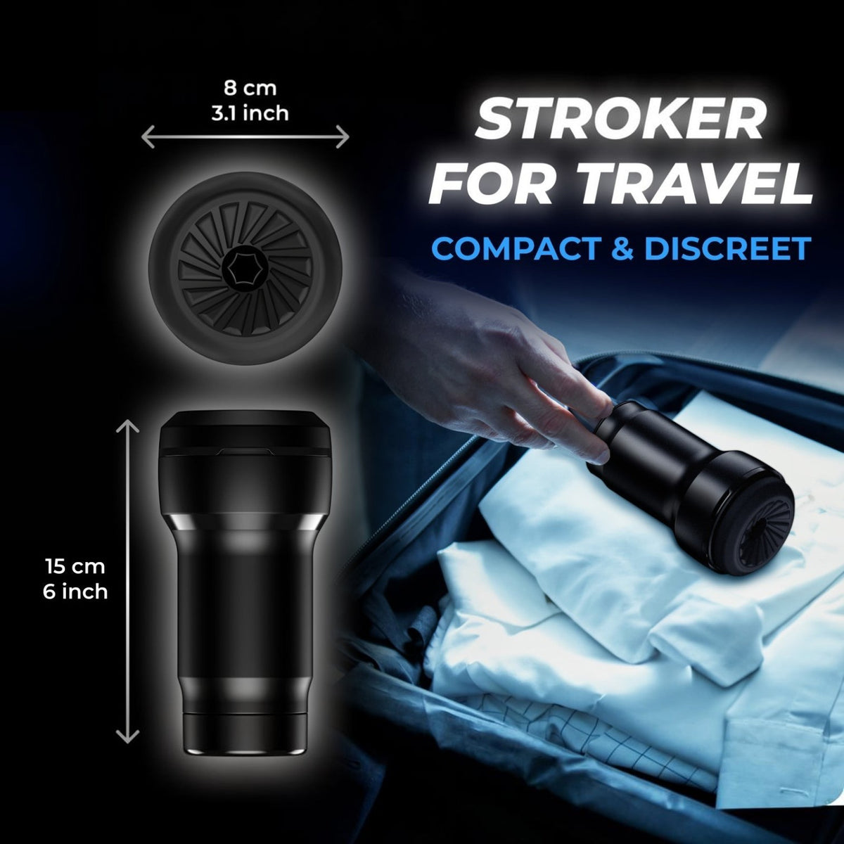 Kiiroo Pocket BCBS + PowerBlow Combo - Discreet Interactive Suction Masturbator