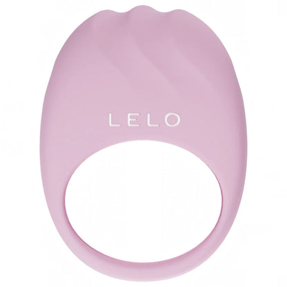 A light pink silicone personal massager by LELO, featuring a smooth matte finish and the brand name 'LELO' printed in white on the front, set against a plain white background.
