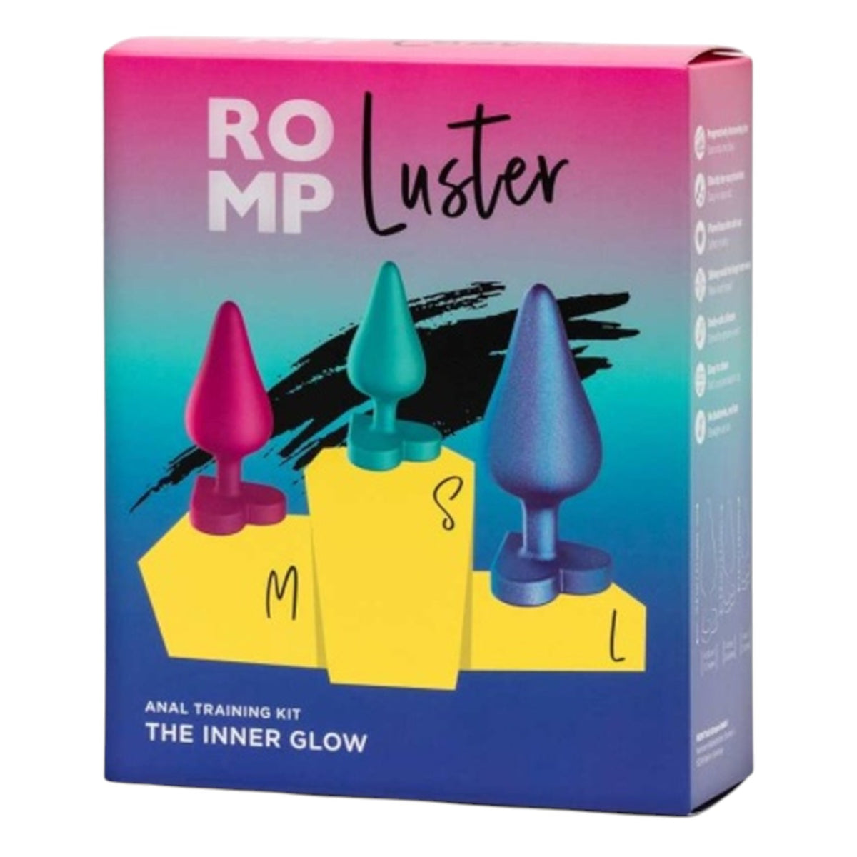 ROMP Luster 3-Piece Anal Training Kit - Progressive Beginner to Advanced Set