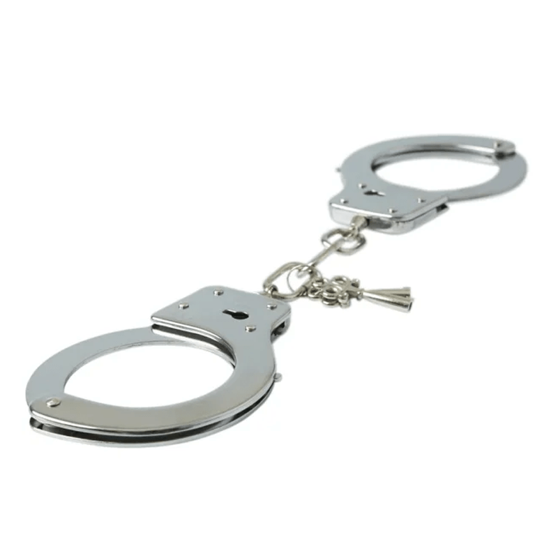 Sex & Mischief - Classic Metal Handcuffs - PlayLoveToys