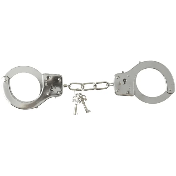 Sex & Mischief - Classic Metal Handcuffs - PlayLoveToys