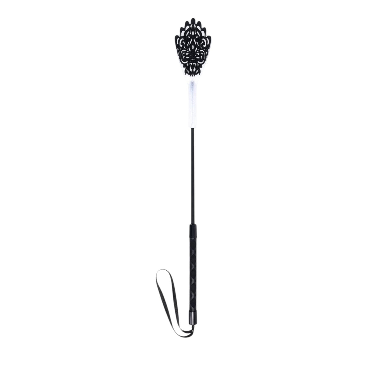 Sex & Mischief Lace Silicone Crop - 19" Black