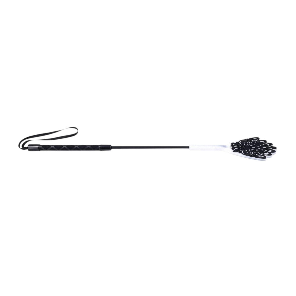Sex & Mischief Lace Silicone Crop - 19" Black