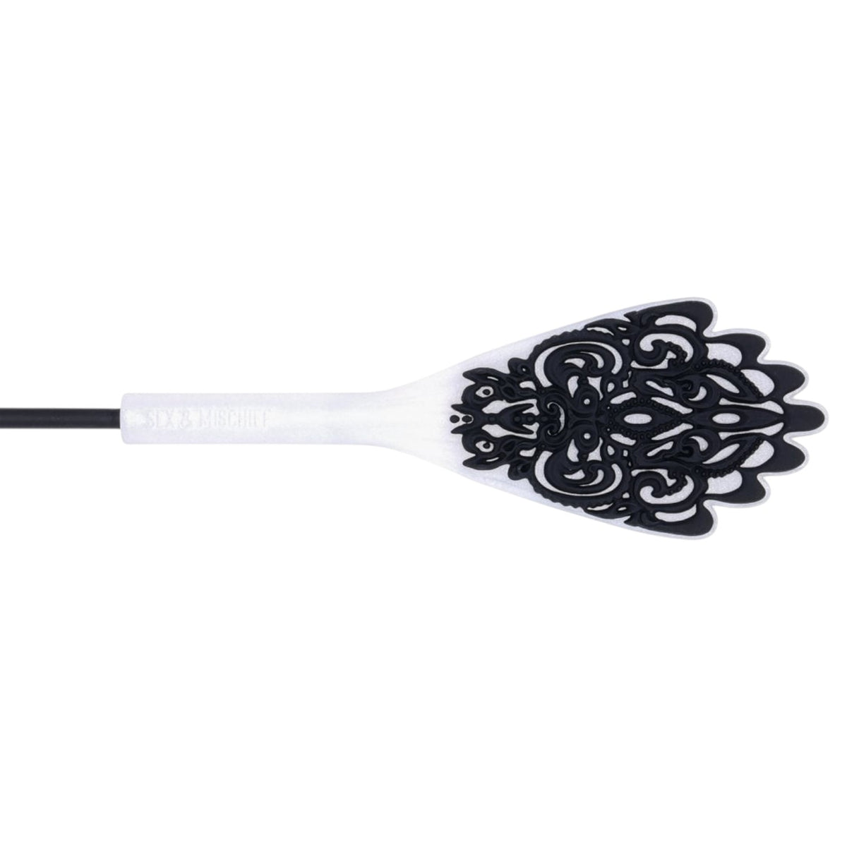 Sex & Mischief Lace Silicone Crop - 19" Black