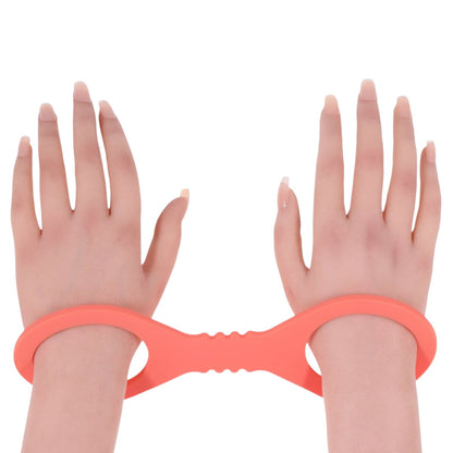 Sex & Mischief Peaches 'N CreaMe Silicone Cuffs - Restraints L