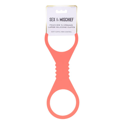Sex & Mischief Peaches 'N CreaMe Silicone Cuffs - Restraints L