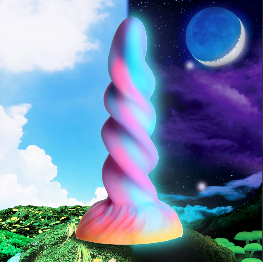 Creature Cocks Moon Rider - Glow-in-the-Dark Unicorn Horn Dildo
