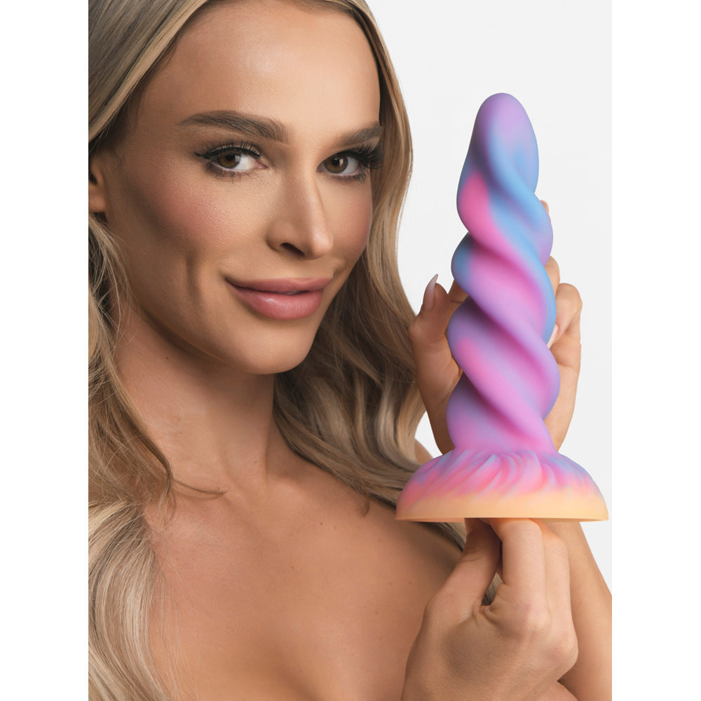Creature Cocks Moon Rider - Glow-in-the-Dark Unicorn Horn Dildo