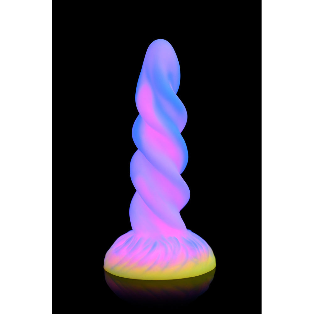 Creature Cocks Moon Rider - Glow-in-the-Dark Unicorn Horn Dildo