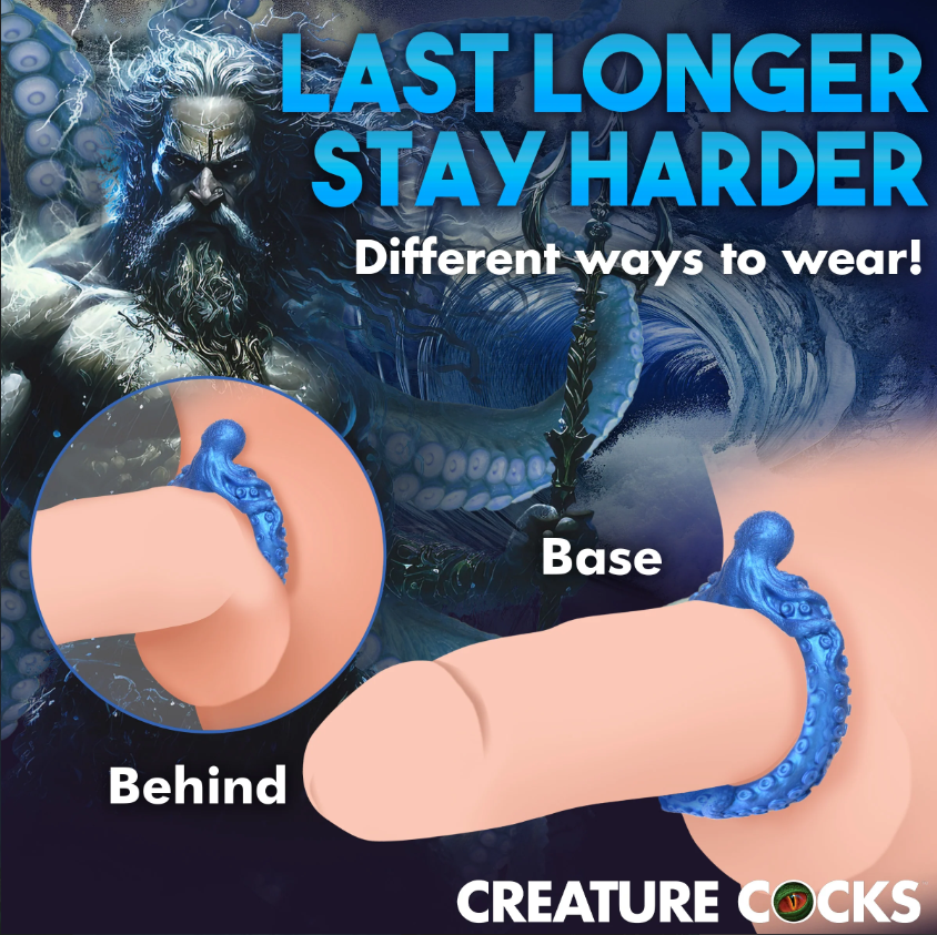 Creature Cocks Poseidon's Octo-Ring - Octopus Fantasy Silicone Cock Ring