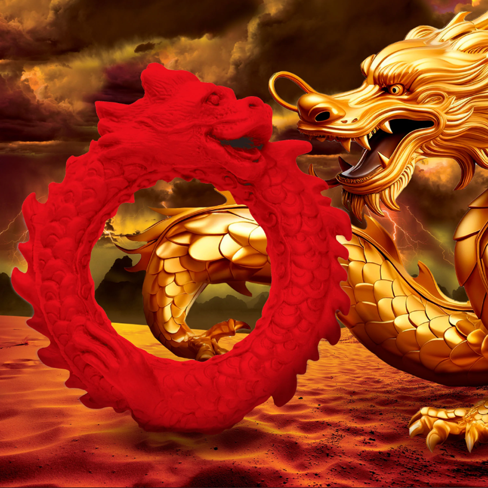 Creature Cocks Rise of the Dragon - Red Dragon Fantasy Silicone Cock Ring
