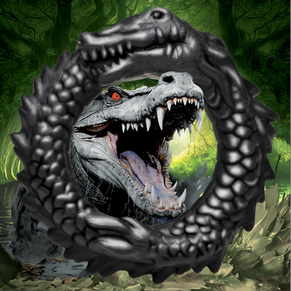 Creature Cocks Black Caiman - Fantasy Silicone Cock Ring